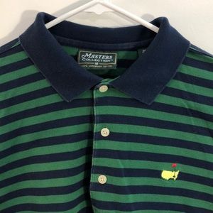 Masters collection green/navy polo M